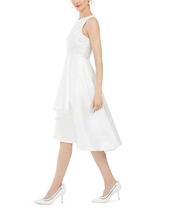 Adrianna Papell Sequin Mikado Bridal Dress Macy s