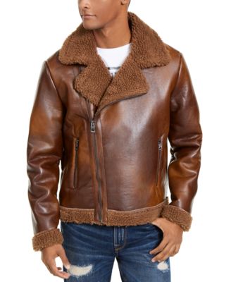 guess leather motorcycle jacket