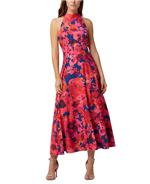 Tahari Asl Halter Neck Maxi Dress Reviews Dresses Women