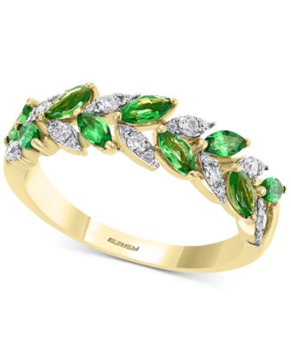 EFFY Collection - Tsavorite (1 ct. t.w.) & Diamond (1/4 ct. t.w.) Ring in 14k Gold