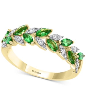 image of Effy Tsavorite (1 ct. t.w.) & Diamond (1/4 ct. t.w.) Ring in 14k Gold