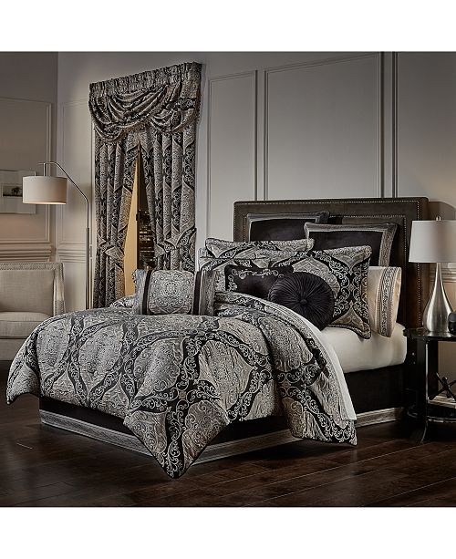 black and silver bedding sets