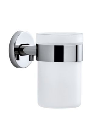 blomus - Wall Mounted Toothbrush Holder Frosted Glass - Polished