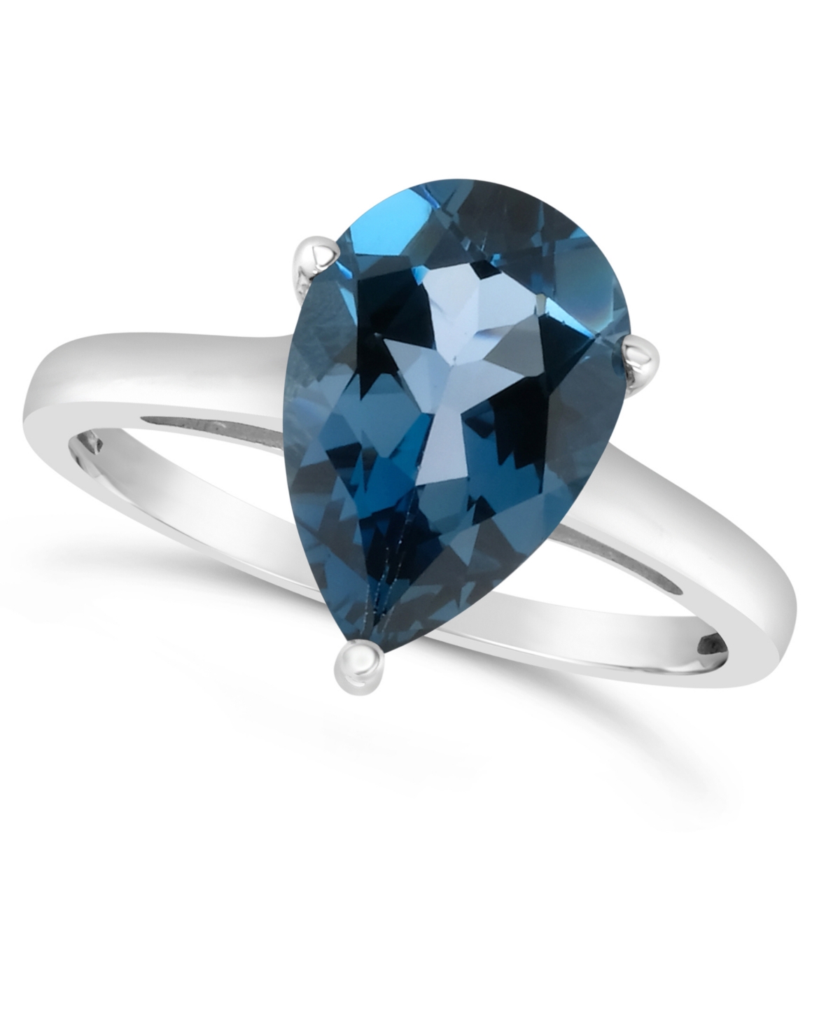 Macy's London Blue Topaz (3-1/3 Ct. T.w.) Ring In Sterling Silver In Blue