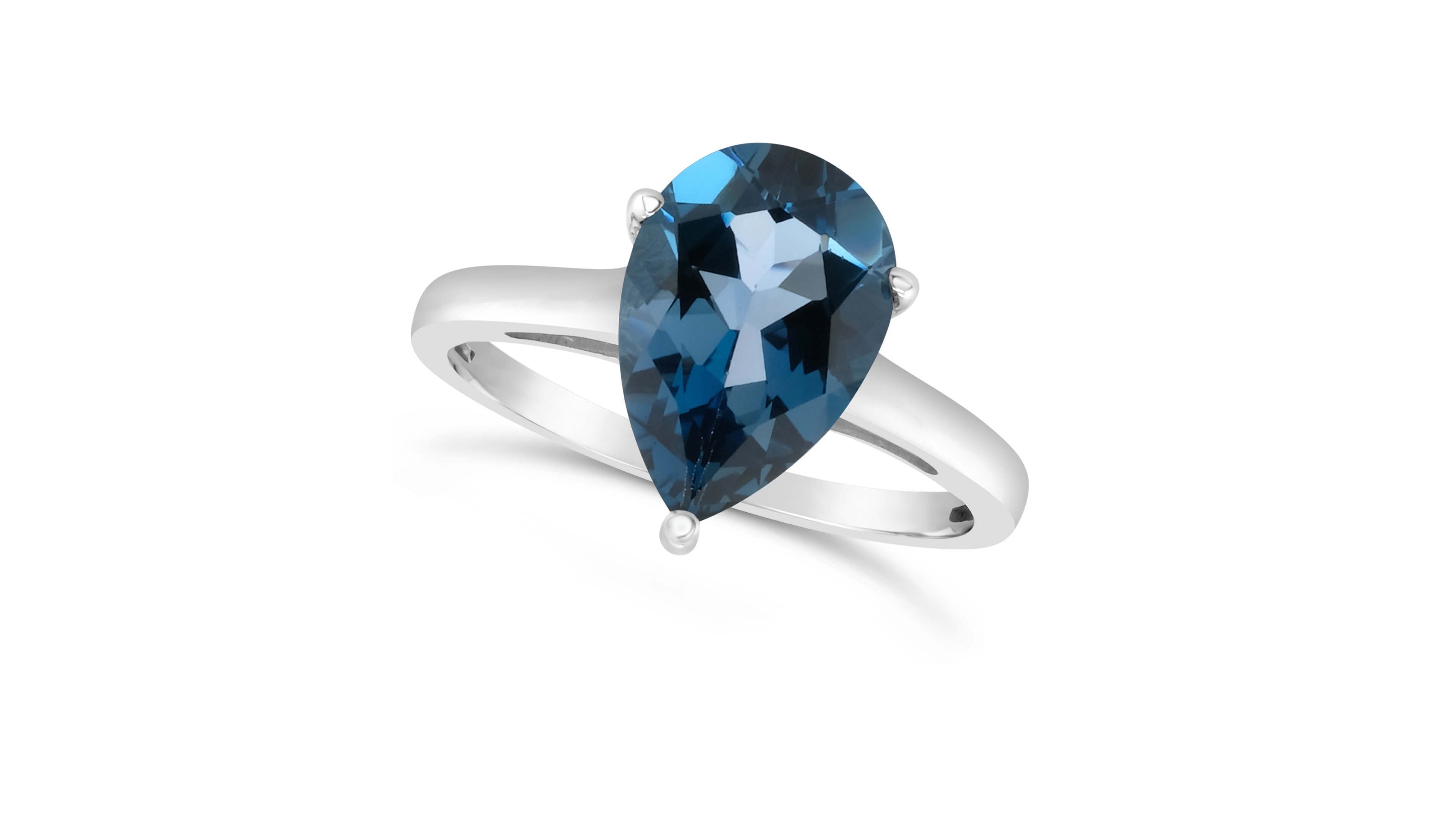 London Blue Topaz (3-1/3 ct. t.w.) Ring Sterling Silver