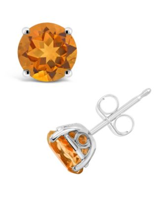 Peridot (1-7/8 ct. t.w.) Stud Earrings in Sterling Silver (Also available in Dark Blue Topaz, Rose Quartz, Amethyst, Citrine, Garnet, and Sky Blue Topaz)