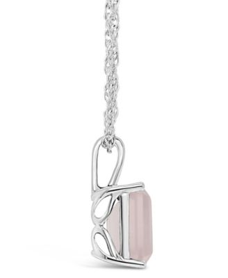 Sky Blue Topaz (3  ct. t.w.) Pendant Necklace in Sterling Silver. Also Available in Rose Quartz