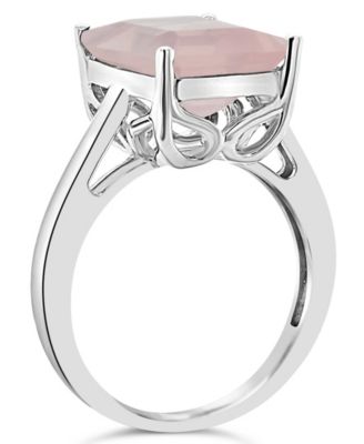 Sky Blue Topaz (4-1/6 ct. t.w.) Ring in Sterling Silver. Also Available in Rose Quartz (3-1/4 ct. t.w.)