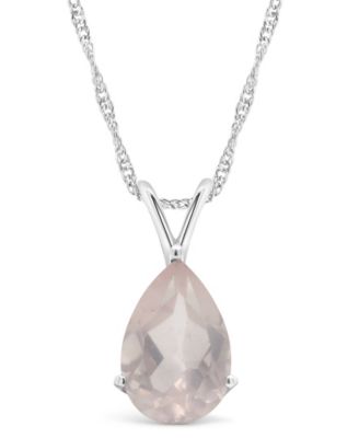 Sky Blue Topaz (3-3/8 ct. t.w.) Pendant Necklace in Sterling Silver. Also Available in Citrine and Rose Quartz