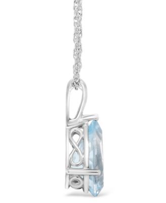 Sky Blue Topaz (3-3/8 ct. t.w.) Pendant Necklace in Sterling Silver. Also Available in Citrine and Rose Quartz