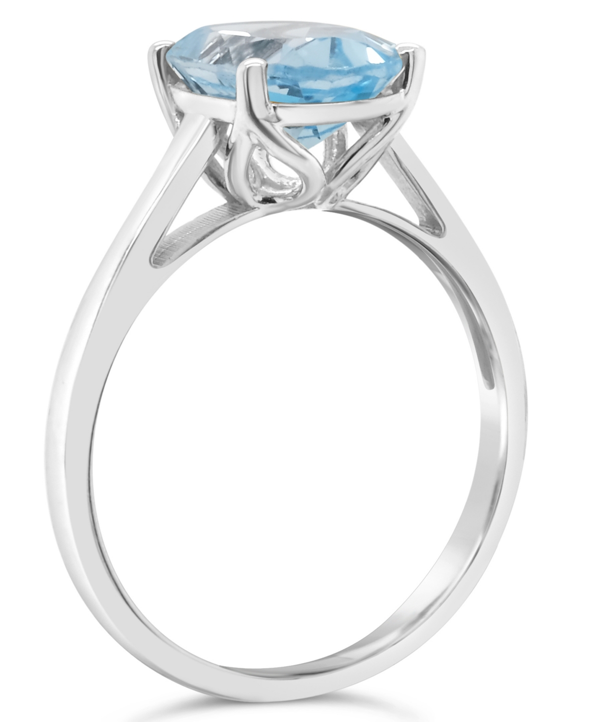 Sky(3 ct. t.w.) Ring in Sterling Silver. Also Available in Rose Quartz (2-1/4 ct. t.w.) - Blue Topaz