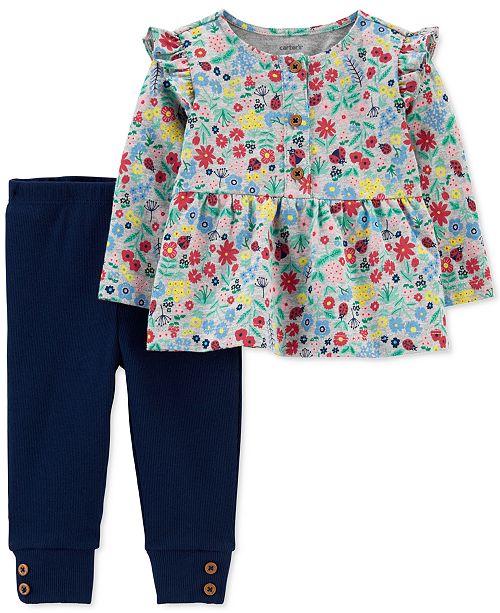 Carter S Baby Girls 2 Pc Floral Top Leggings Set Reviews Sets