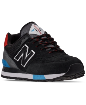 omitir Prescripción Maldito New Balance Men's 574 Casual Sneakers From Finish Line In Black ...