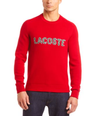 lacoste mens christmas sweater