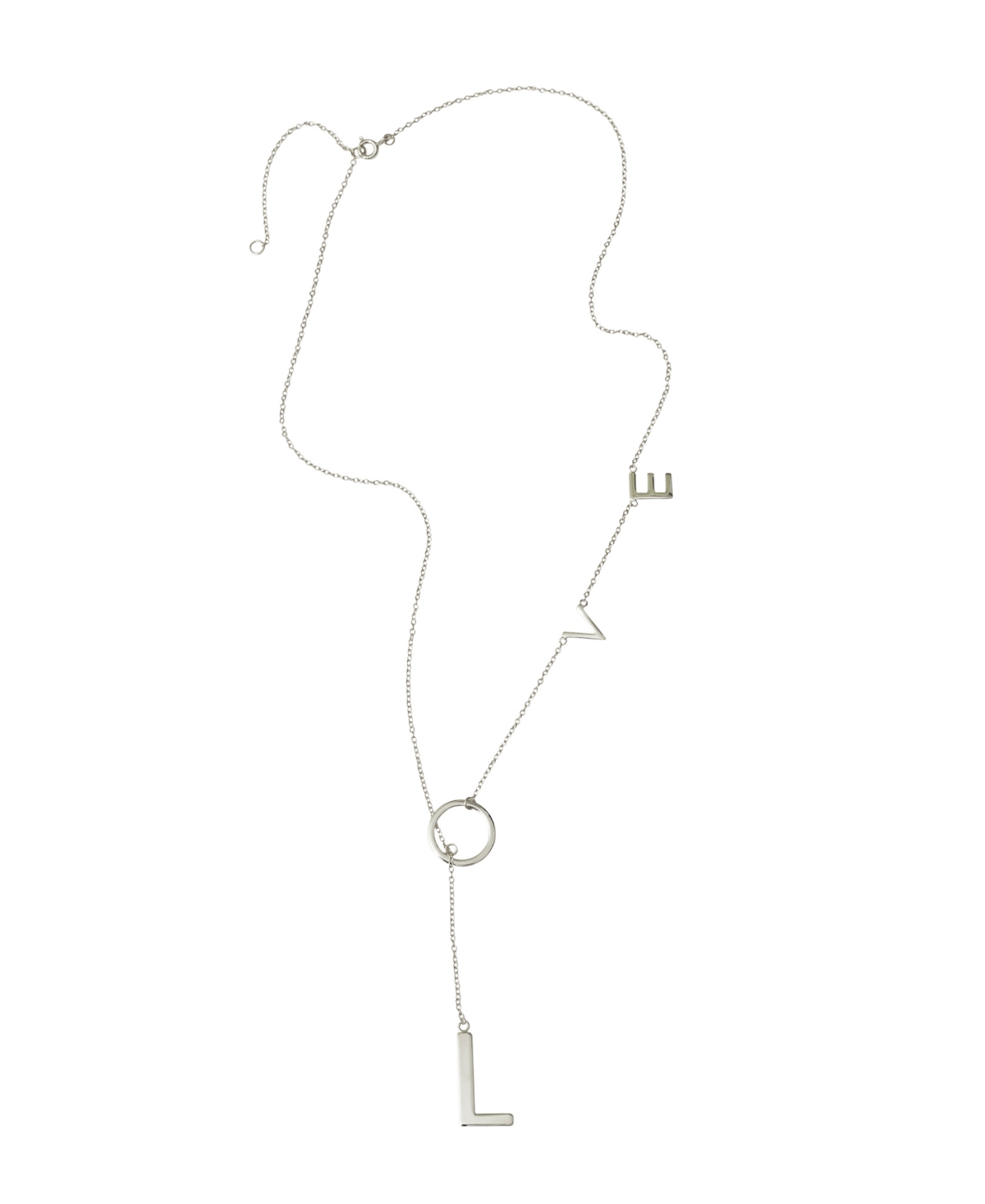 Adornia Love Lariat Necklace