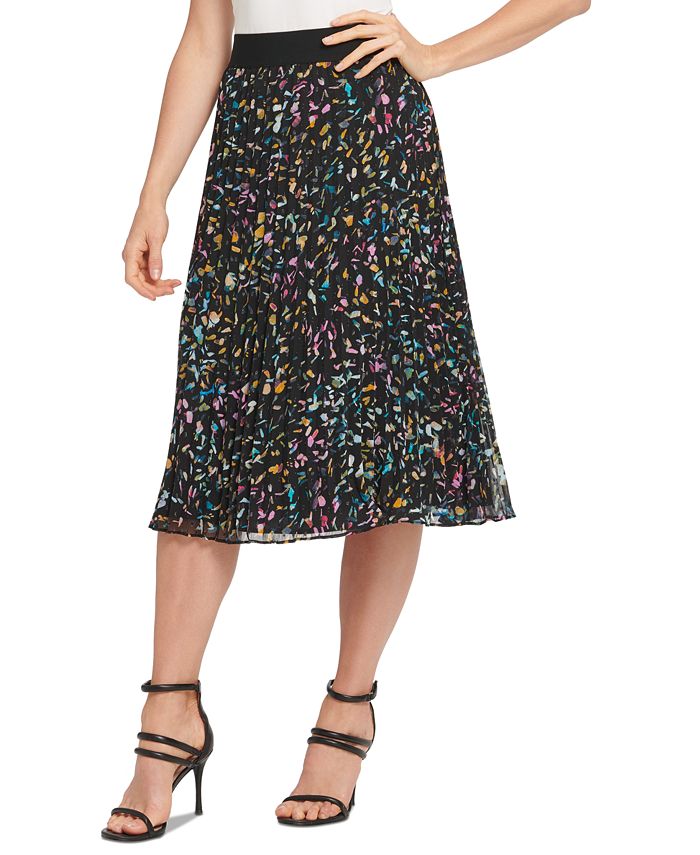 DKNY Multicolor Mesh Skirt - Macy's