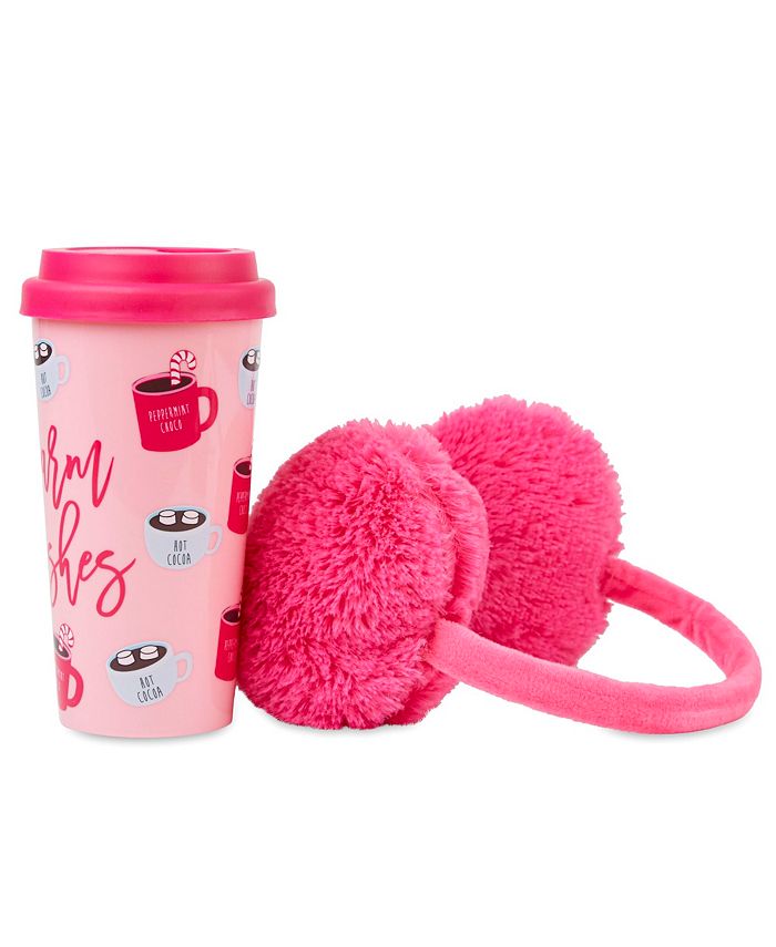 TriCoastal Design "Warm Wishes" Travel Mug & Earmuff Gift Set Macy's