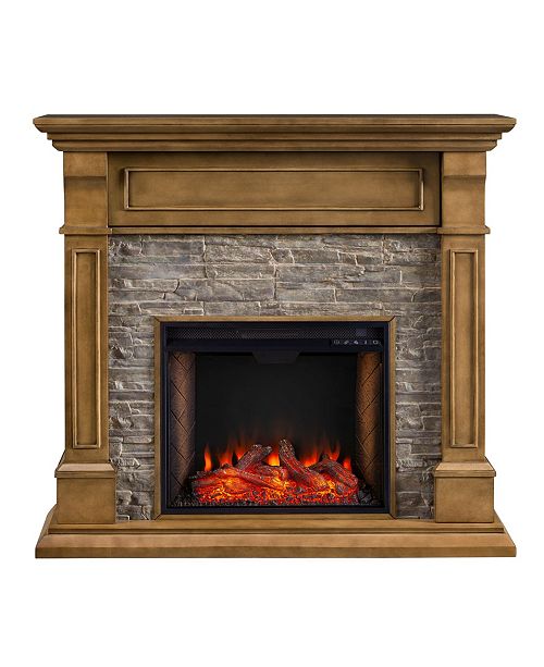 Southern Enterprises Baldwin Faux Stone Alexa Enabled Electric
