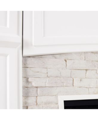 Chartier Color Changing Electric Fireplace with Media Shelf