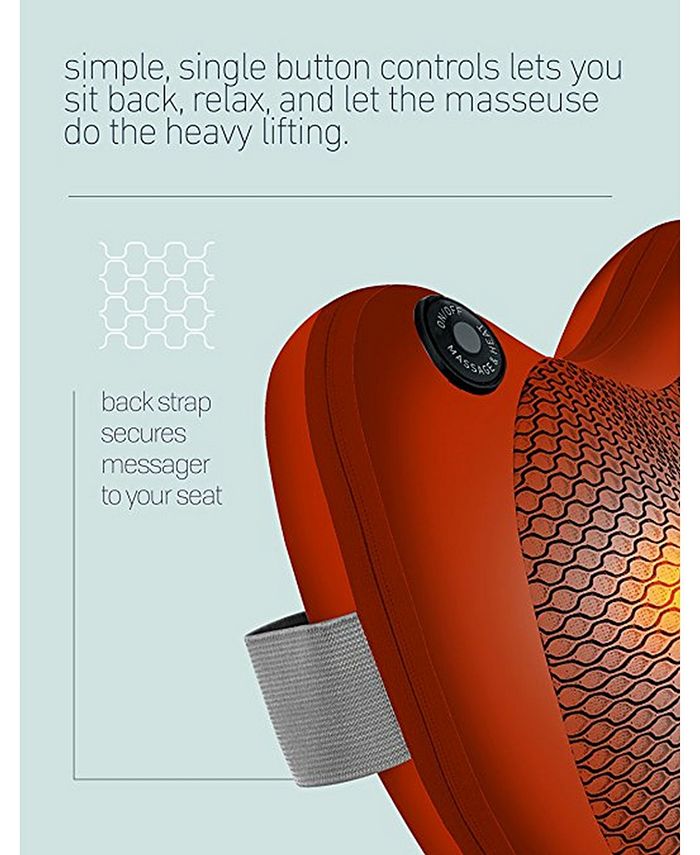 Sharper Image Shiatsu And Heat Massage Pillow Macys 