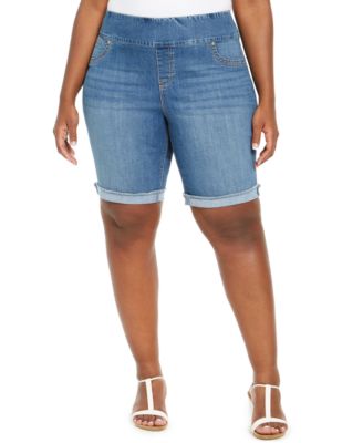 macys plus shorts