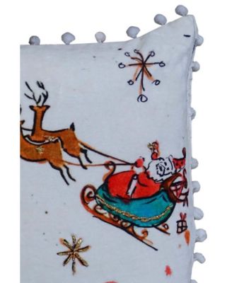 Santa Ride Decorative Pillow Cover, 18" x 18"