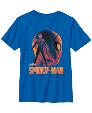 Fifth Sun Marvel Big Boy's Infinity War Iron Spider Head Profile Short Sleeve T-Shirt