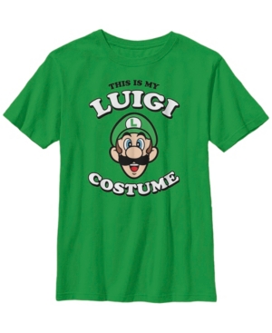 Fifth Sun Nintendo Big Boy's Super Mario My Luigi Costume Short Sleeve T-Shirt