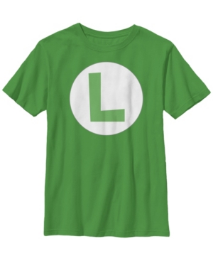 Fifth Sun Nintendo Big Boy's Super Mario Luigi Icon Costume Short Sleeve T-Shirt