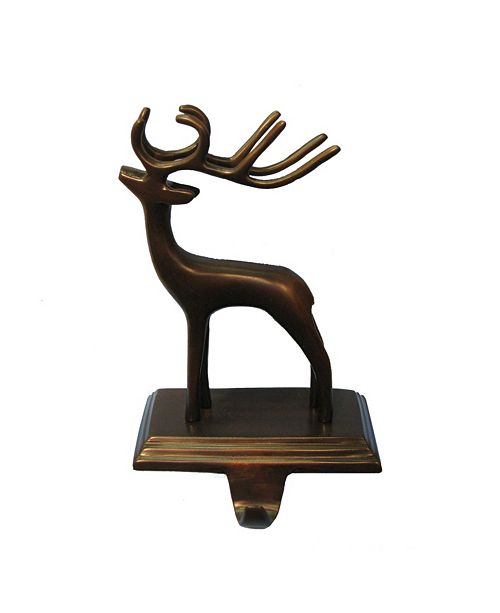 Kurt Adler 10 Inch Antique Copper Reindeer Stocking Holder