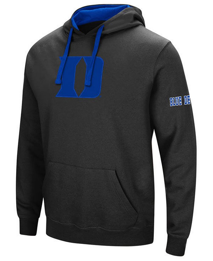 Colosseum men's duke blue top devils fleece pullover black hoodie