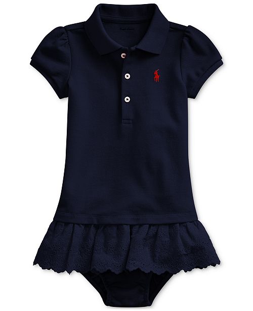 Polo Ralph Lauren Baby Girls Polo Dress Created For Macy S