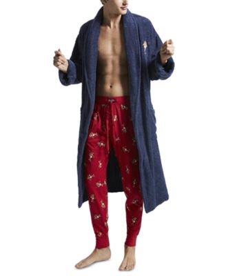 Polo Ralph Lauren Men's Polo Bear Terry Bathrobe, Created for Macy's