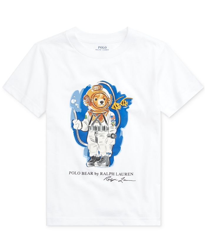 Polo Ralph Lauren Toddler Boys Diving Bear Cotton Jersey T-Shirt - Macy's