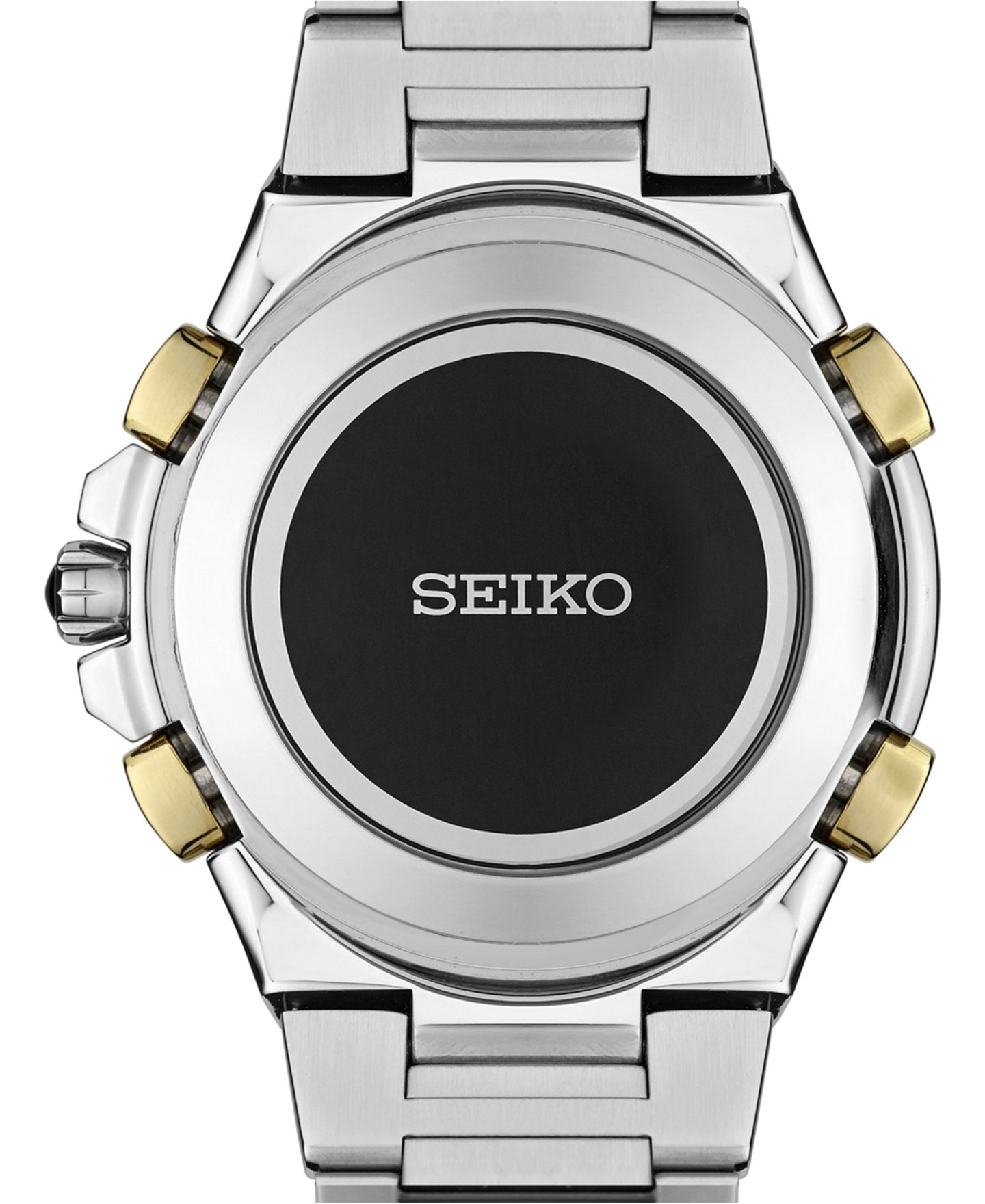 Мужские часы Seiko Coutura Radio Sync Solar Chronograph Two-Tone Stainless Steel Bracelet Watch 45mm SSG010 — фото 3