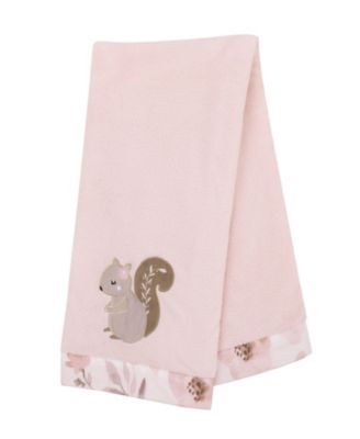 NoJo Countryside Floral Appliqued Baby Blanket