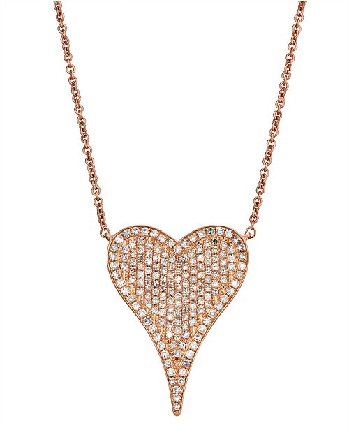 Serena Williams Jewelry Diamond 1 2 Ct T W Necklace In 14k Rose Gold Reviews Necklaces Jewelry Watches Macy S