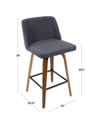 Toriano Swivel Bar Stool (Set of 2)