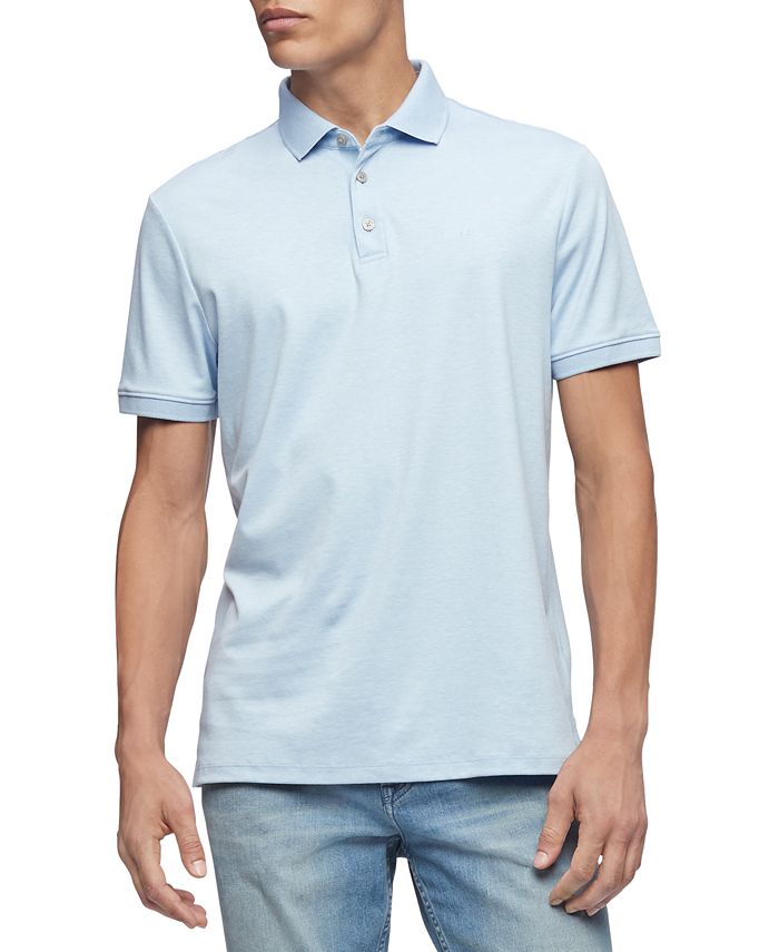 Calvin Klein Men's Liquid Touch Cotton Polo Shirt - Macy's