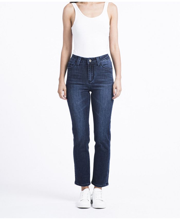 Rubberband Stretch Ladies Straight Jeans - Macy's