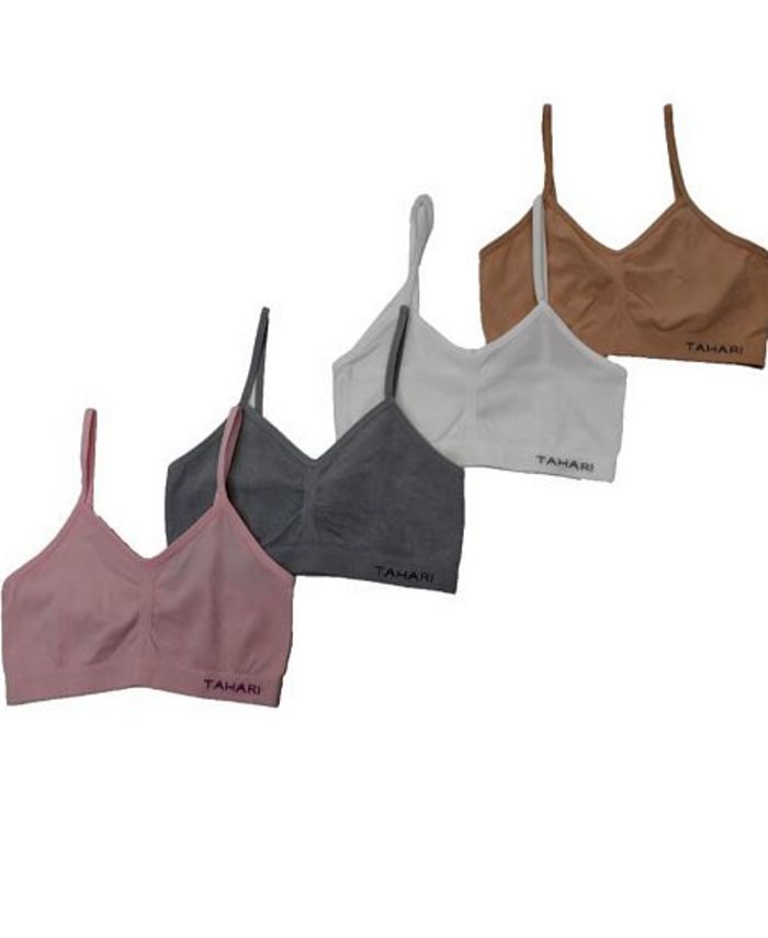  Mersuii Pack of 4 Training Bras for Girls Seamless