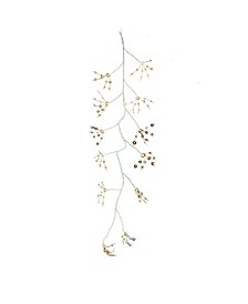 6-Foot White Bark Garland with Warm White Fairy Lights
