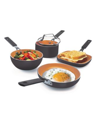 gotham steel mini non stick stackmaster 5 piece cookware set