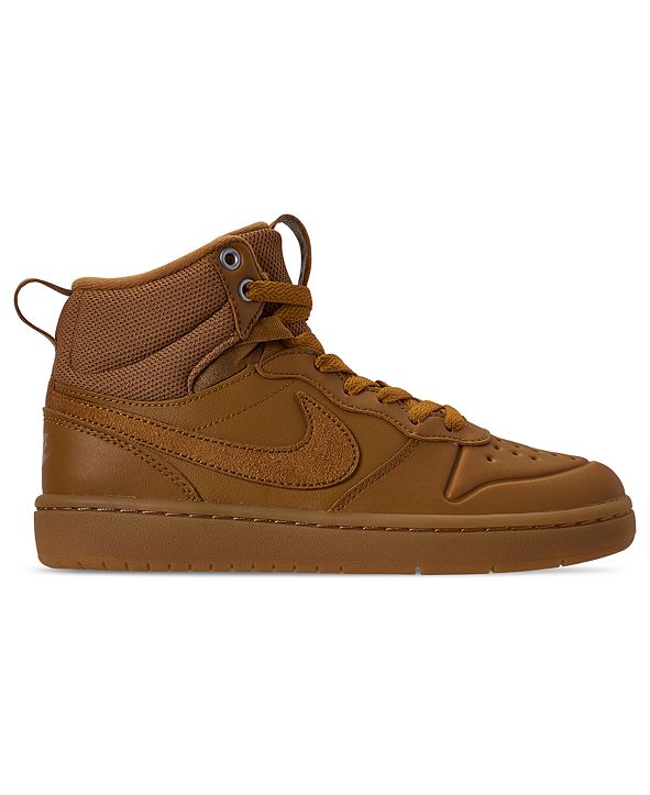 Nike Big Boys Court Borough Mid 2 Sneaker Boots from Finish Line ...