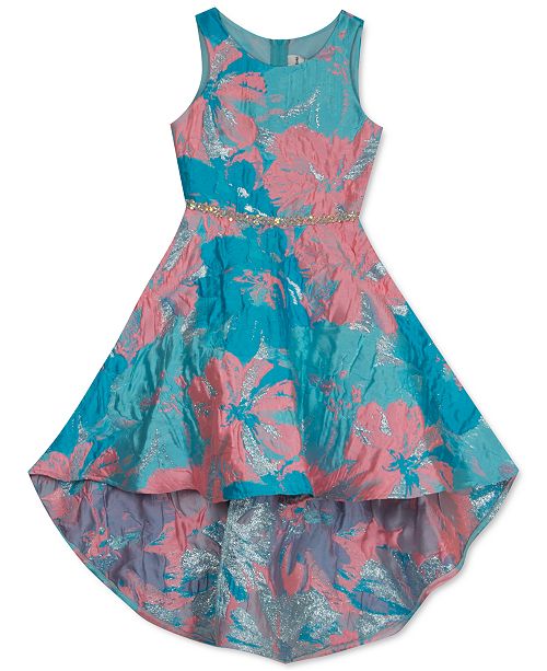 Rare Editions Big Girls High Low Brocade Dress Reviews Macy S