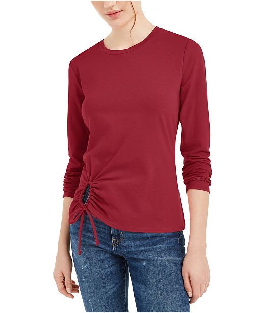 Self Esteem Juniors Loop Tie Top Reviews Tops Juniors Macy S