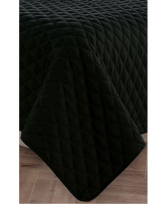Elegant Comfort Luxury Diamond Design Quilted Coverlet Sets In Green