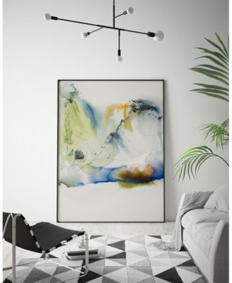 14" x 11" Abstract Terrain I Art Block Framed Canvas