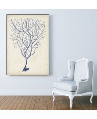 Giant Art 32" x 24" Coral III Art Block Framed Canvas