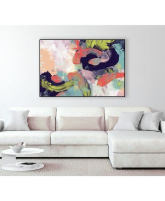 40" x 30" Vibrant Spring II Art Block Framed Canvas